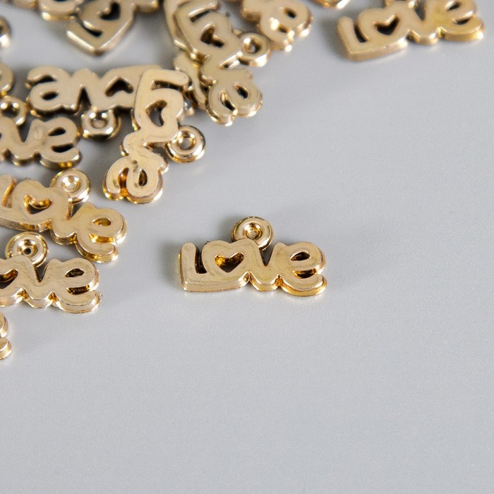 Декор для творчества пластик «Love ажурная», 1×1.3×0.2 см - Фото 1