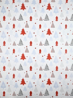 Набор упаковочной бумаги «Новогодний узор»,4 листа, 70 × 100 см