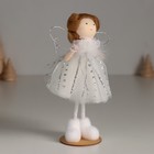 Интерьерная кукла текстильная «Ангелочек в белом платье и в белых валеночках», 5×7.8×15.5 см - Фото 2