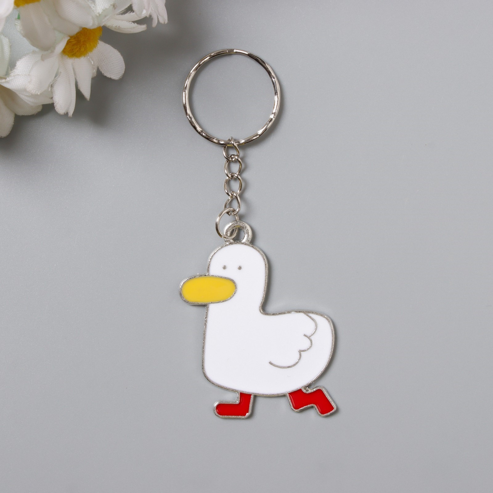 Брелок металл «Утка белая» 4,5х4 см 10473251 Брелок металл «Утка белая» 4,5х4 см 10473251