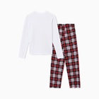 Пижама новогодняя женская (лонгслив, брюки) KAFTAN Christmas time, размер 40-42 - Фото 17