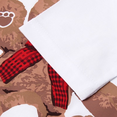 Пижама для девочки новогодняя (футболка, шорты) KAFTAN Christmas time, размер 28 (86-92 см), бело-красная