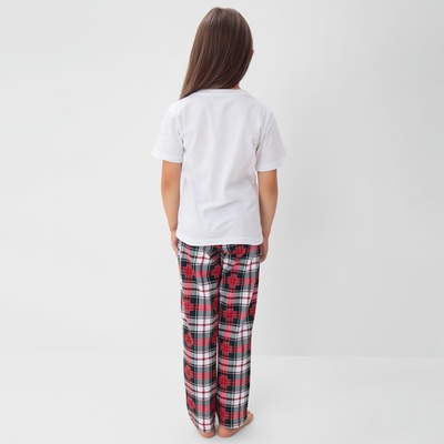 Пижама детская (футболка и брюки) KAFTAN Сhristmas time размер 28 (86-92 см)