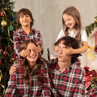 Пижама детская новогодняя: футболка, брюки, KAFTAN: Christmas time, бело-красная, рост 134-140 см - Фото 2