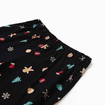 Пижама новогодняя женская (футболка, брюки) KAFTAN Happy family, размер 44-46