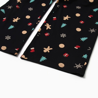 Пижама новогодняя женская (футболка, брюки) KAFTAN Happy family, размер 44-46