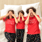 Пижама детская: футболка, брюки, KAFTAN: Happy family, чёрно-красная, рост 122-128 см - Фото 2
