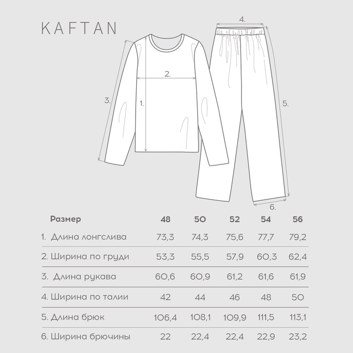 Новый год. Пижама мужская KAFTAN Happy together размер 52