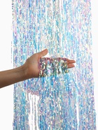 Дождик новогодний на подвесе «Зимнее волшебство. Праздничный отблеск», b - 40 см, L - 145 см, перламутровый - фото 60847651