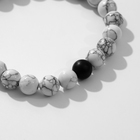 Набор браслетов 2 шт. шар №8 «Агат», чёрно-белый - Фото 2