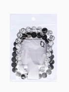 Набор браслетов 2 шт. шар №8 «Агат», чёрно-белый - Фото 6