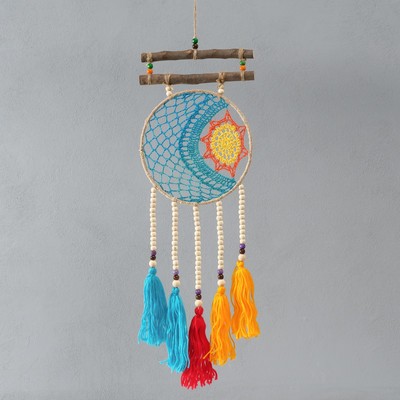 Ловец снов амулет «Солнце и Луна», 20×55 см