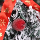 Искусственная ёлка настольная «Зимнее волшебство. Фестивальная, в горшочке», 22 см, ПВХ ветки отгибаются - Фото 3