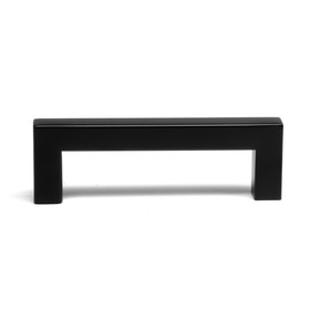 Ручка-скоба CAPPIO SQUARE RSC008, нержавеющая сталь, м/о 96 мм, цвет черный, 4 шт.