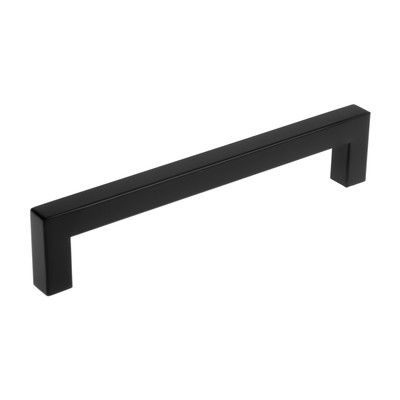 Ручка-скоба CAPPIO SQUARE RSC008, нержавеющая сталь, м/о 160 мм, цвет черный, 4 шт.