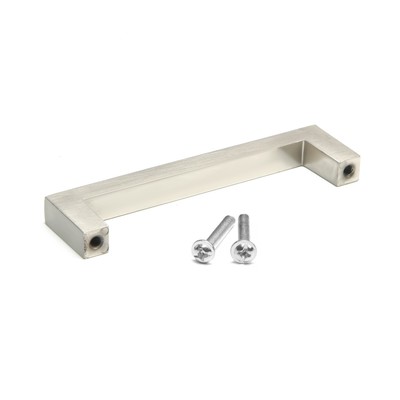 Ручка-скоба CAPPIO SQUARE RSC008, нержавеющая сталь, м/о 96 мм, цвет серебро, 4 шт.