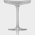 Бокал для шампанского Magistro «Орион», 300 мл, 10.5×14 см, стекло, с золотой отводкой, прозрачный - Фото 3