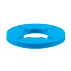 Пепельница силиконовая, с крышкой, круглая, 8.3×4 см, голубая - Фото 2