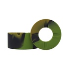 Пепельница силиконовая, с крышкой, круглая, 8.3×4 см, хаки - Фото 4