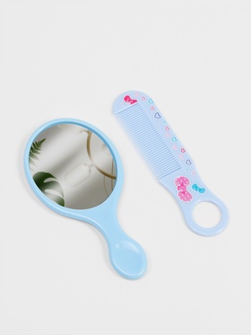 Набор с зеркалом и расчёской «Русалка», 12?6.1 см, голубой (комплект 5 шт)