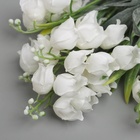 Букет искусственный «Колокольчик с напылением», h=27 см, белый - Фото 2