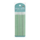 Блок-закладка с липким краем, зелёный, 8 блоков по 20 штук, 140×6 мм, пластиковые - Фото 3