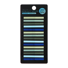 Блок-закладка с липким краем, 20 листов, 5 штук, 5 цветов, 45 мм × 4 мм