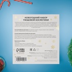 Новогодний подарочный набор косметики SB BEAUTY «Волшебница зима», гель для душа, шампунь, мочалка, бомбочка × 2, аромат хвои, вишни и мандарина - Фото 5