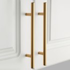 Ручка рейлинг ТУНДРА BISTRO,  d=12 мм, м/о 128 мм, цвет золото, 4 шт - фото 808832714