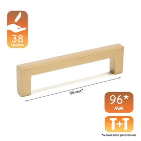 Ручка-скоба CAPPIO RSC026, м/о 96 мм, цвет темное золото, 4 шт.