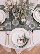 Тарелка новогодняя WY «Зимний лес», 20.4×2.2 см, фарфор, белая - Фото 8