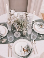 Тарелка новогодняя WY «Зимний лес», 20.4×2.2 см, фарфор, белая - Фото 6