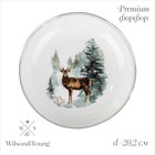 Салатник новогодний «Зимний лес», 20.2×3.6 см, 650 мл, фарфор, белый - Фото 1