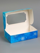 Коробка подарочная складная с окном «С Новым годом», 25×15×7 см - Фото 6