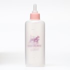 Бутылочка для вскармливания с мерной шкалой, 100 мл (соска+воронка), розовая - Фото 3