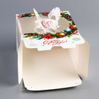 Коробка под бенто - торт с окном новогодняя «Загадай желание», 16×16×12.5 см - Фото 5
