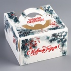 Коробка под бенто - торт с окном «С Новым годом!», 15.5×15.5×10 см - Фото 3