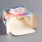 Коробка под бенто - торт с окном новогодняя «Загадай желание», 15.5×15.5×10 см - Фото 6