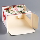 Коробка под бенто - торт с окном новогодняя «С Новым годом», 15.5×15.5×10 см - Фото 6