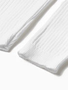 Костюм детский вязаный (кофта и брюки) MINAKU, цвет белый, рост 116 см - Фото 14