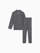Костюм детский вязаный (кофта и брюки) MINAKU, цвет графит, рост 140 см - Фото 15