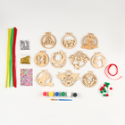 Новогодний подарок под роспись «Волшебники», 20 деревянных основ - Фото 5