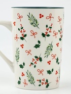 Кружка новогодняя керамическая «Зимние узоры», 385 мл, ручная работа - Фото 3