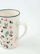 Кружка новогодняя керамическая «Зимние узоры», 385 мл, ручная работа - Фото 5