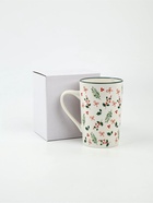 Кружка новогодняя керамическая «Зимние узоры», 385 мл, ручная работа - Фото 7