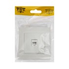Розетка телефонная TOT Elegant, скрытая, одноместная, белая - Фото 5