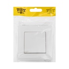 Выключатель проходной TOT Glossy Glass, 10 А, 1 клавиша, скрытый монтаж, стеклянная рамка, белый - Фото 5
