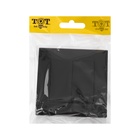 Выключатель проходной TOT Glossy Glass, 10 А, 2 клавиши, скрытый монтаж, стеклянная рамка, чёрный - Фото 5