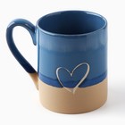 Кружка чайная керамическая «Любовь», 350 мл, ручная работа - Фото 1
