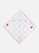 Линейка для квилтинга и пэчворка, с отверстиями, 30×30 см, розовая - Фото 2